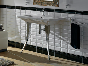 BUTTERFLY - Rectangular ceramic washbasin by Scarabeo Ceramiche - view 2